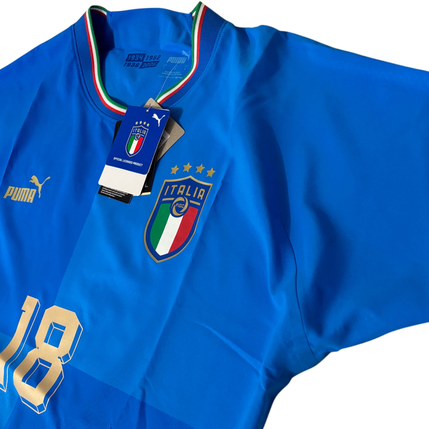 2022 Italien Heim Trikot Spielerversion - Barella (L)