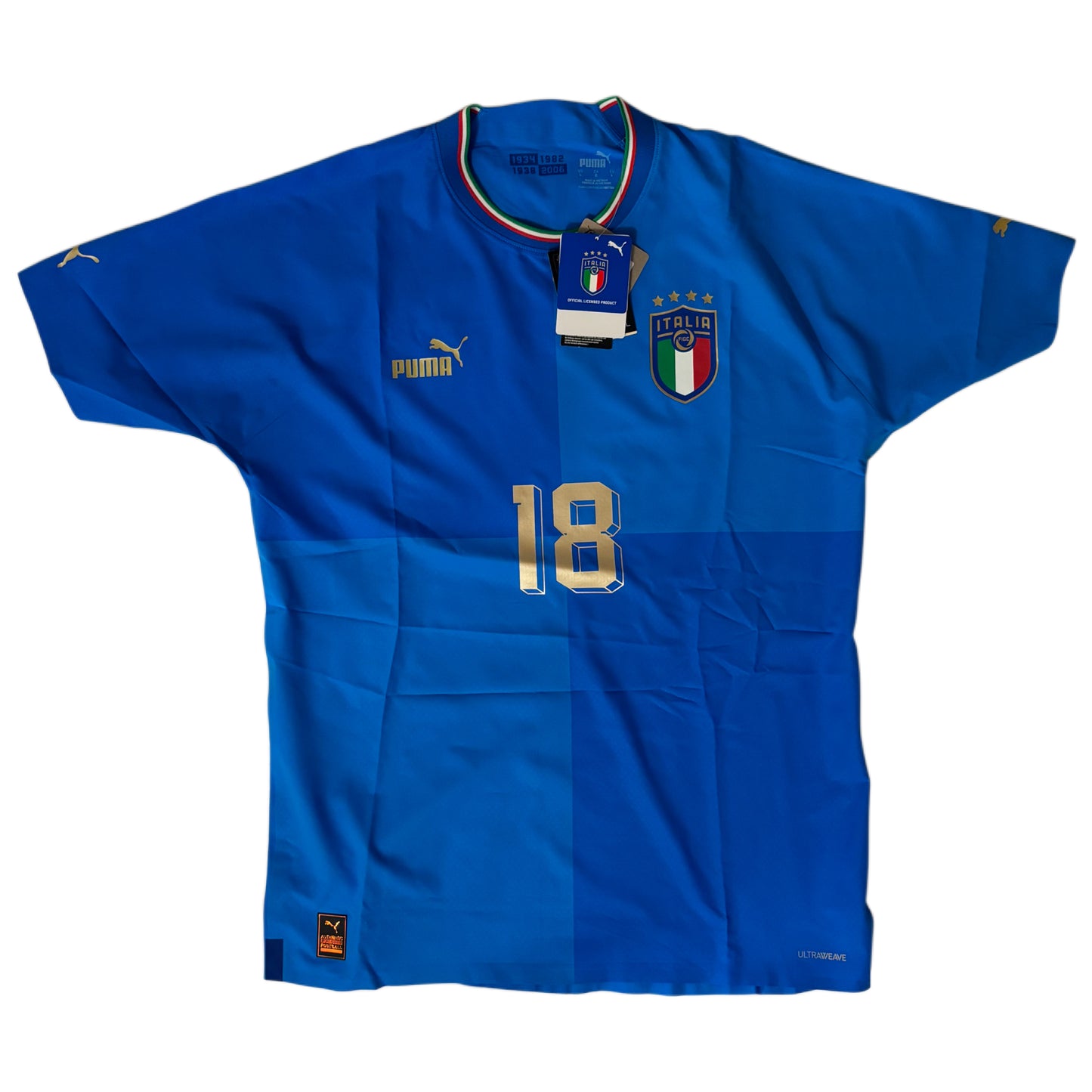 2022 Italien Heim Trikot Spielerversion - Barella (L)