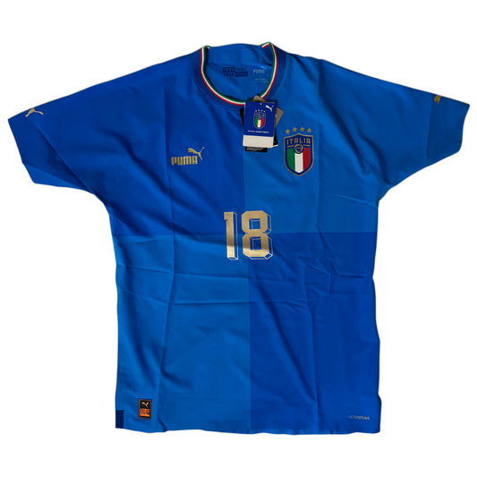 2022 Italien Heim Trikot Spielerversion - Barella (L)